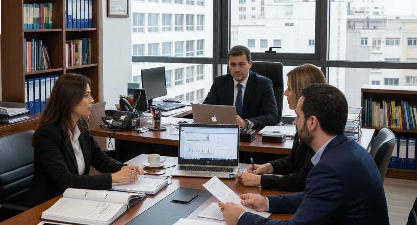 Η ομάδα της ASIOS Group σε συνάντηση διαπραγμάτευσης